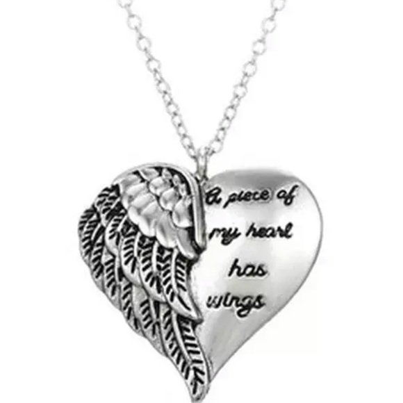 Jewelry - “A piece of my heart has wings” pendant